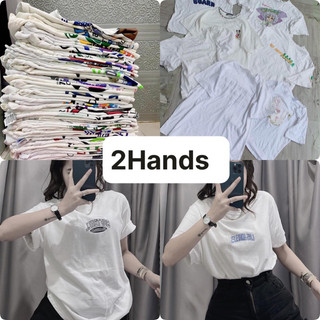 SALE - áo thun trắng unisex (2HANDS TUYỂN )