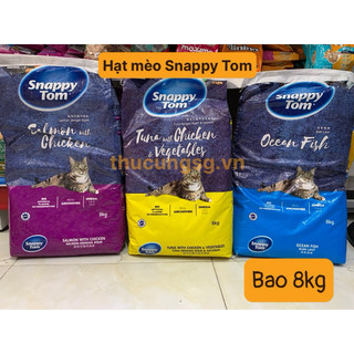 Thức ăn cho mèo hạt Snappy Tom, hạt mèo Snappytom bao 8kg