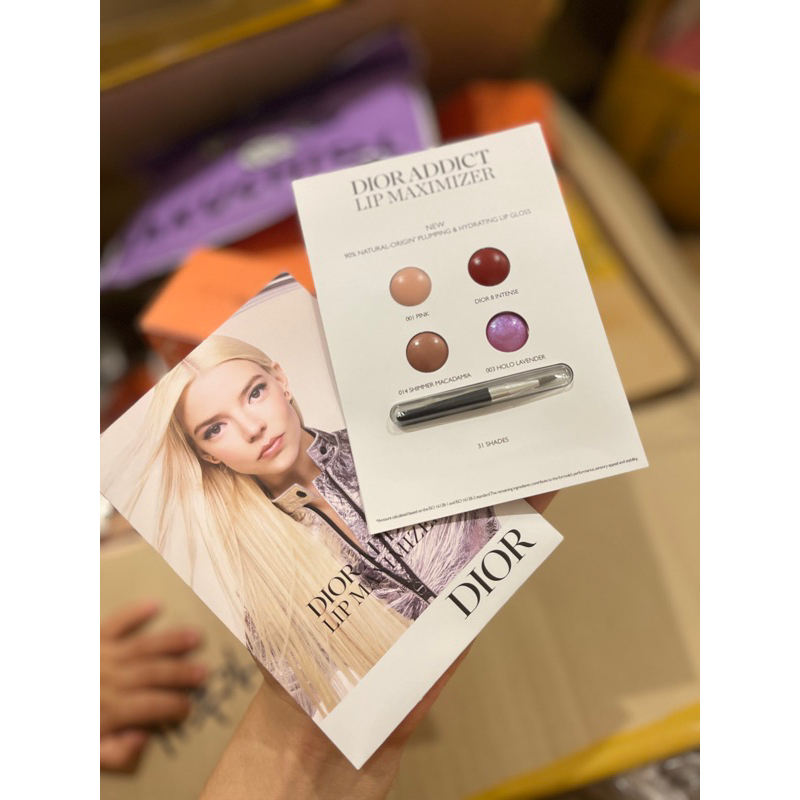 Vial 4 ô son dưỡng Lip Maximizer mini Dior
