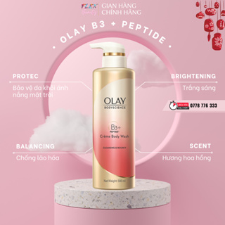 Sữa tắm OLAY Thái Lan với thành phần Vitamin B3 Retinol Peptide Vitamin C