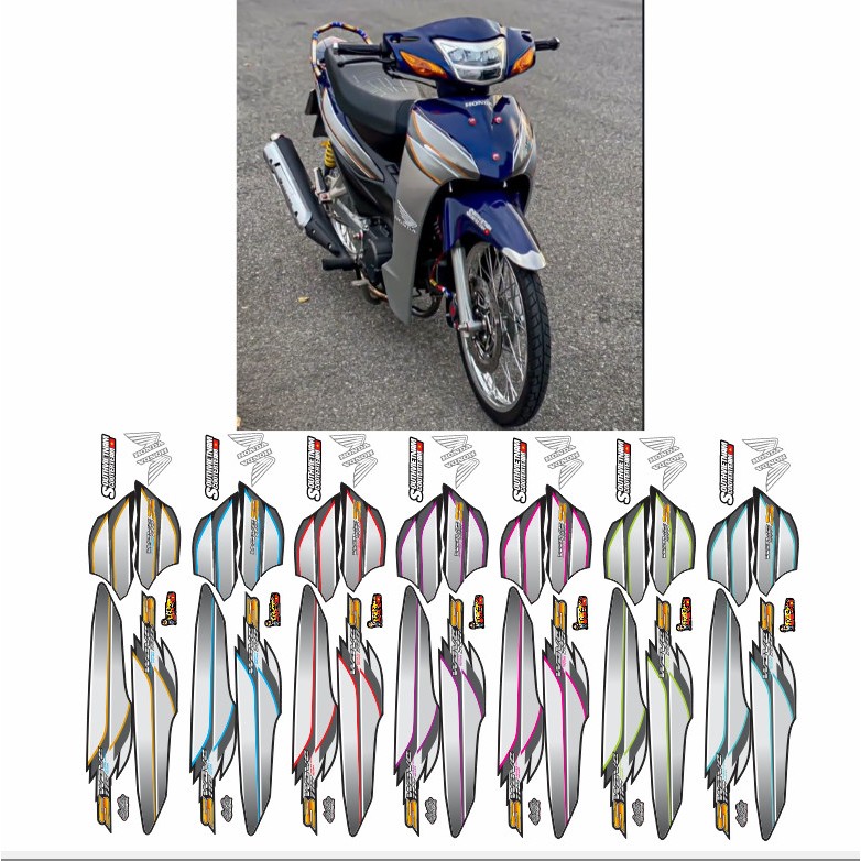 Tem rời Wave S 110 - chất liệu decal 3 lớp