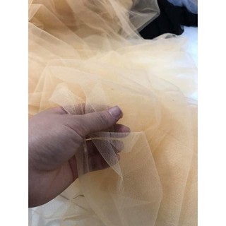 Vải lưới tutu màu da