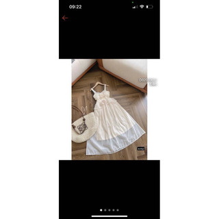 Đầm maxi 2 dây eo phối bèo có lót sang trọng viens store