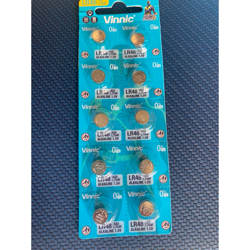 Pin AG5/ LR48 /LR754 dùng cho máy trợ thính, máy tính Casio ...10 viên/ vỉ