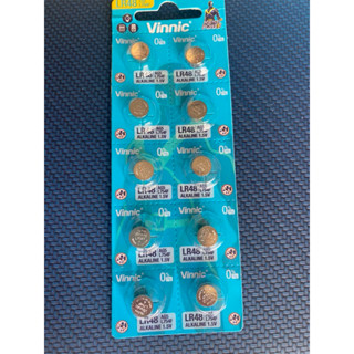 Pin AG5/ LR48 /LR754 dùng cho máy trợ thính, máy tính Casio ...10 viên/ vỉ