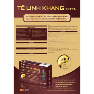 Tê linh khang Hỗ trợ giảm nguy cơ đau mỏi vai gáy do thoái hoá đốt sống cổ