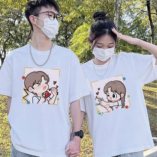 Áo thun cặp đôi nam nữ bắn tim phong cách Hàn Quốc dễ thương cute chất vải thoáng mát
