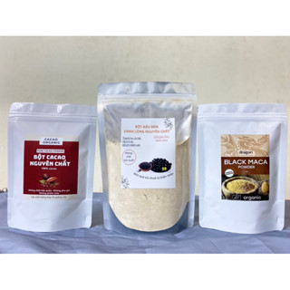 Combo Bột Maca+Bột Cacao+Bột Đậu Đen xanh lòng nguyên chất chuẩn chất lượng 100%