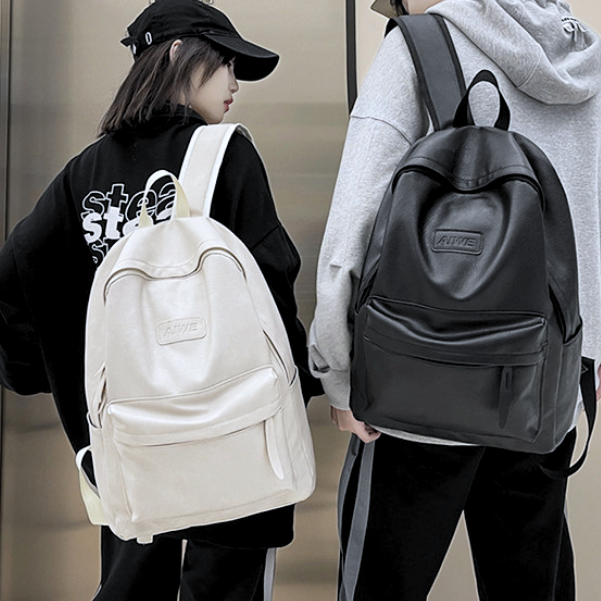 Balo đi học nam nữ balo ulzzang da pu trơn cá tính có ngăn bí mật vừa laptop 17 inch thời trang BL23