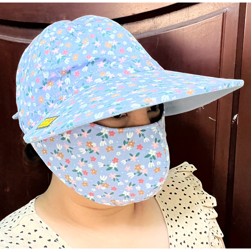 NÓN CHỐNG NẮNG CÓ KHẨU TRANG DÍNH LIỀN TIỆN LỢI