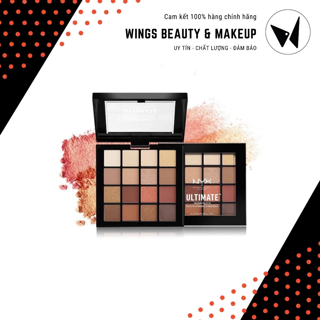 NYX - Bảng phấn mắt 16 ô Ultimate Shadow Palette (Warm Neutrals)