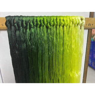 Chỉ tơ bóng xanh lá 206g-134k