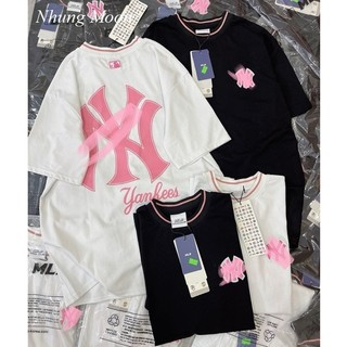 ÁO PHÔNG UNISEX QCCC IN LOGO TO THÊU LOGO N,Y NGỰC CỔ TRÒN PHỐI MÀU CHẤT COTTON DÁNG RỘNG