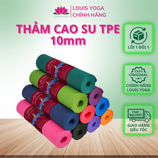 Thảm tập yoga cao su tpe 9mm định tuyến LOUIS YOGA