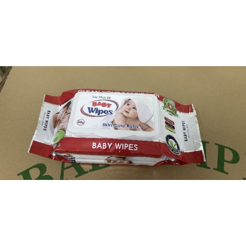Khăn giấy  ướt baby wipers 80g