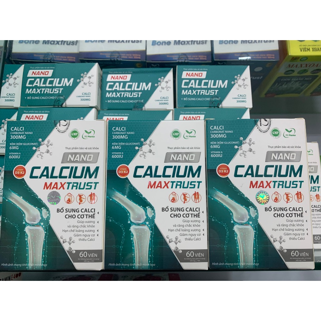 Canxi Nano Calcicium D3+K2 hàng Viện kê hiệu quả