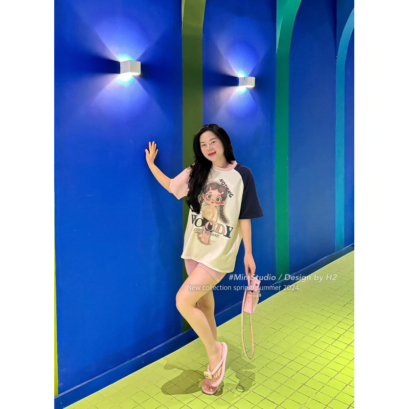 Set Cotton Hồng Cô Gái Woody Bùi Lan Anh Hot Hit