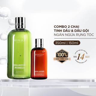 Combo Dầu gội bưởi + Xịt dưỡng tóc tinh dầu bưởi VIJULLY MỚI giảm rụng tóc hiệu quả