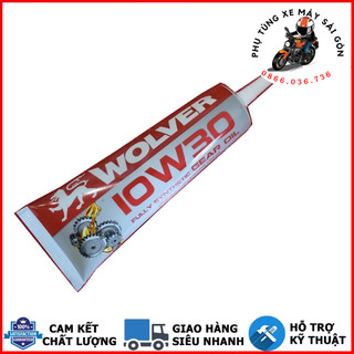 Nhớt hộp số, nhớt láp wolver 10w30 fully synthetic sn 120ml