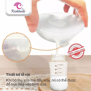 Bộ 2 phễu hứng sữa Silicon Kichi
