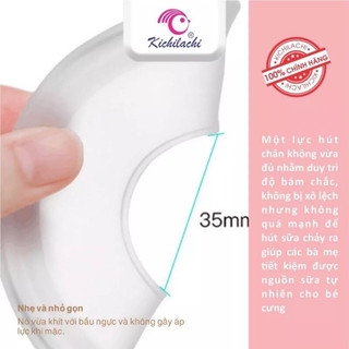 Bộ 2 phễu hứng sữa Silicon Kichi