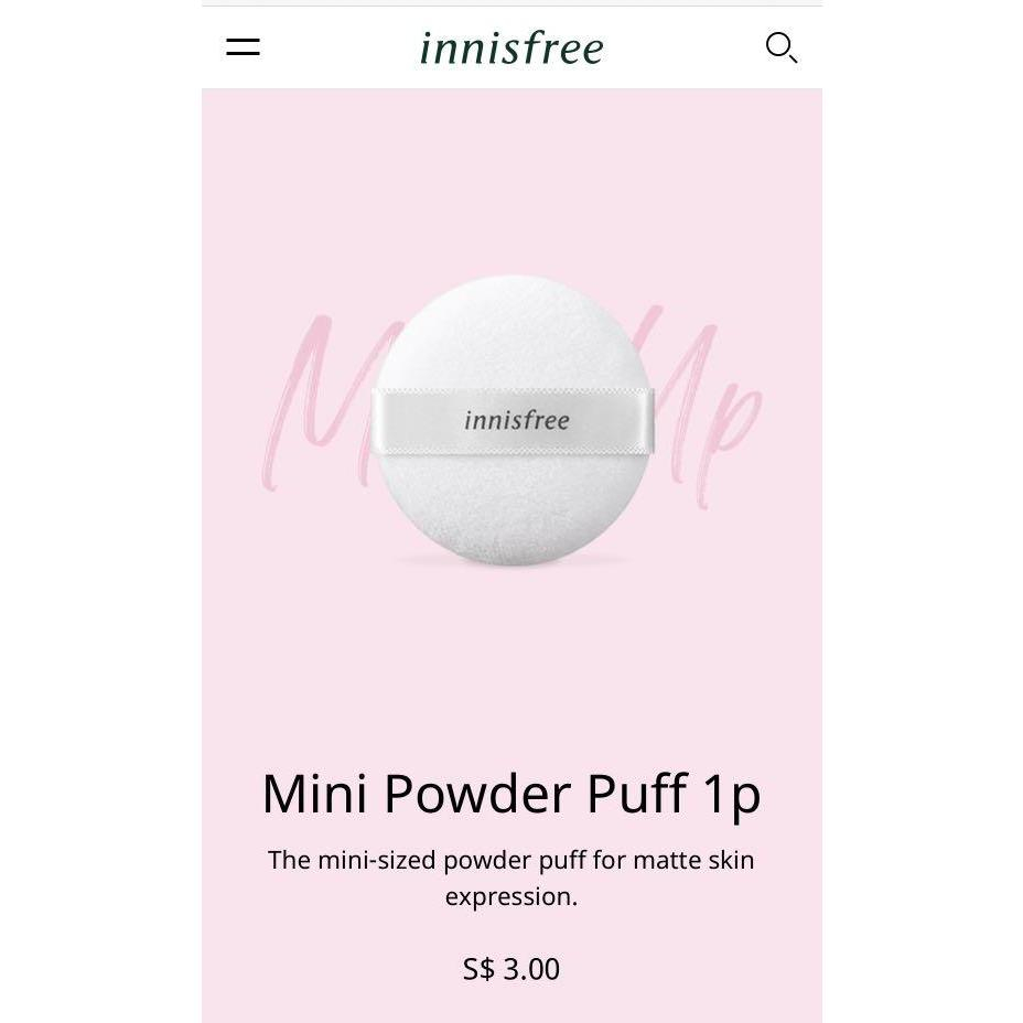 Bông phấn Innisfree mini powder