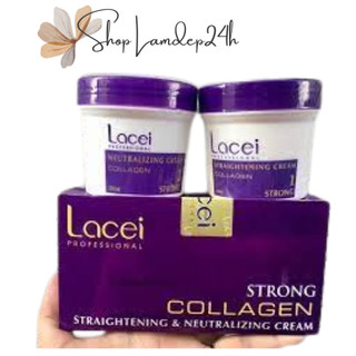 Thuốc duỗi tóc không kẹp nhiệt bóng mượt dùng cho cá nhân tại nhà LACEI COLLAGEN