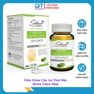 Viên giảm cân Sakura Detox Ultra Slim Advance - Giúp đào thải độc tố và giảm hấp thu lượng mỡ thừa, Từ thảo dược Lọ/30v