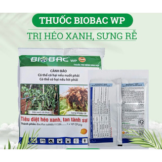 Sản phẩm BioBac WP gói 100gr trừ Héo xanh, sưng rễ cà chua, bắp cải