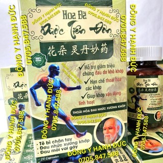 Hoa đà dược tiên đơn. hỗ trợ xương khớp. hộp lọ 24 viên.