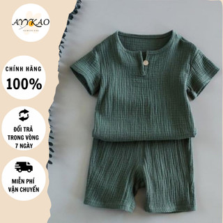Bộ Đũi Nhật Cao Cấp Cho Bé Trai Và Bé Gái Hàng Cao Cấp - Ayykao