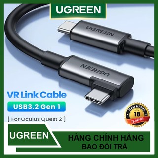Cáp usb-c sạc và truyền dữ liệu ugreen 90629 us551, hỗ trợ vr link cho oculus quest 2/pico 4 và pc/steam vr dài 5m