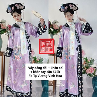 Trang phục cổ trang Thanh phục hoạ tiết in brand siêu rẻ sẵn new
