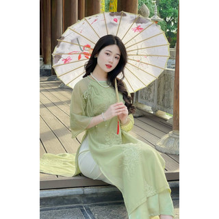 Bộ áo dài tơ nến 300k 300gr chọn trên live