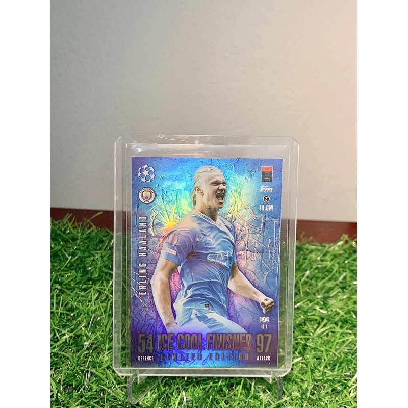 Thẻ bóng đá Erling Haaland Ice Limited Editon Topps Match Attax Extra 2023-24