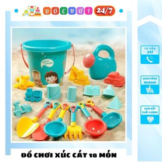Set 14/18 món đồ chơi xúc cát đi biển cho bé