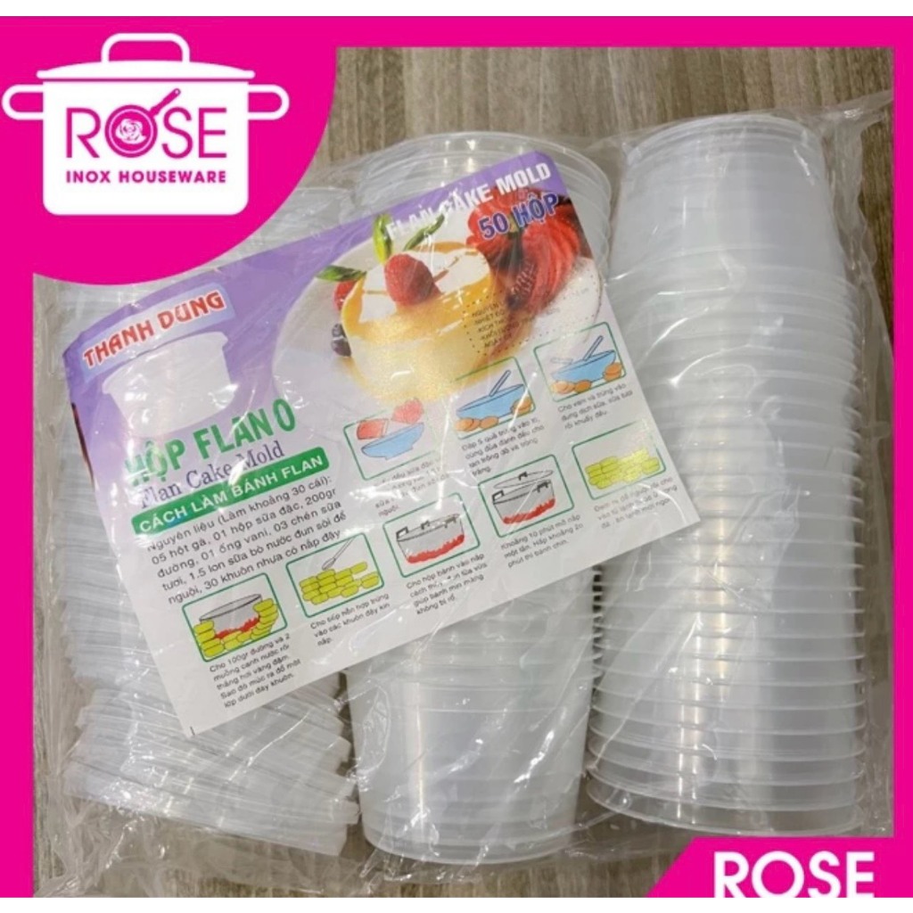 Hộp caramen/Flan 0 Thanh Dung túi 50 chiếc