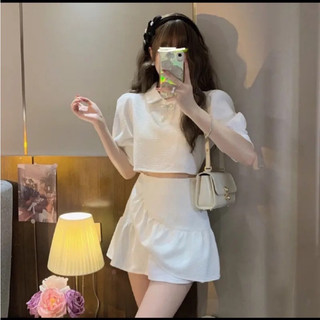 SÉT BỘ ÁO ĐÍNH NƠ + QUẦN VÁY