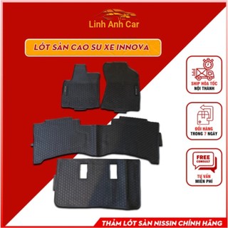 Thảm Lót Sàn Innova 2019 2022 - Thảm Sàn, Lót sàn ô tô bằng cao su đúc không mùi / chống trượt cao cấp Nissin
