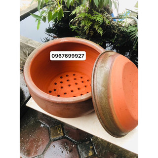 Chõ đồ xôi bằng đất nung có nắp