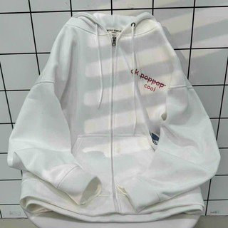 Áo Khoác Nữ Hoodiezip In Chữ Nổi Form Rộng Chất Nỉ Dày Dặn Phối Nón 2 Lớp Thời Trang Hàn Quốc Mùa Thu Đông