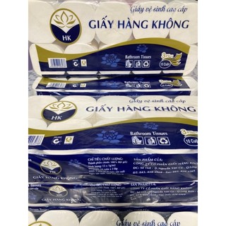 Giấy Vệ Sinh Hàng Không 10 Cuộn 3 Lớp Cao Cấp Mềm Mịn Chất Lượng An Toàn Sử Dụng Cho Gia Đình(LOGKENT)
