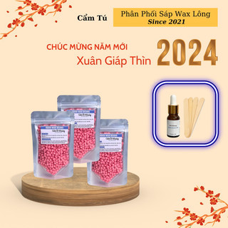 Sáp dừa hồng siêu bám lông tặng kèm que gỗ