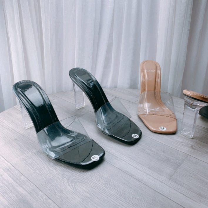 GUỐC/DÉP QUAI TRONG GÓT MEKA CAO 7p