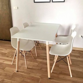 Bàn ăn chữ nhật eames 1m2*80cm