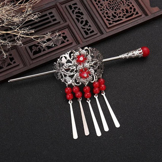 Cài tóc dạng 5 thanh cổ trang nữ xinh xắn Trâm kim quan phong cách cổ đại cosplay