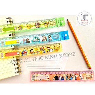 Combo 3 cây, combo 5 cây thước kẻ 20cm AIHAO họa tiết hoạt hình