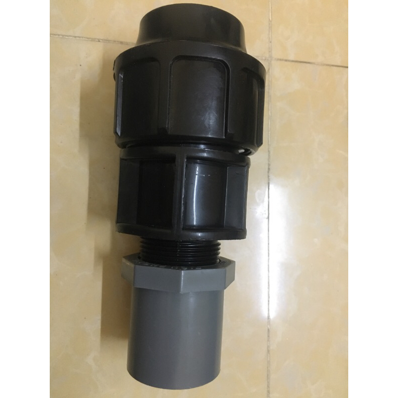 Nối Chuyển Đổi HDPE 32, 40, 50, 63 - Ống Nhựa PVC 27, 34, 42, 48, 60 - Màu Sắc - Đai 63 Ren27, 3/4, 