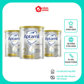 Sữa bột Aptamil Synbiotics Úc cho bé từ sơ sinh trở lên số 1, 2, 3, 4 hộp 900g (mẫu mới có DHA và Men vi sinh)