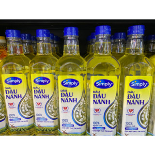  Dầu Ăn Simply Đậu Nành Nguyên Chất - Chai 1L 